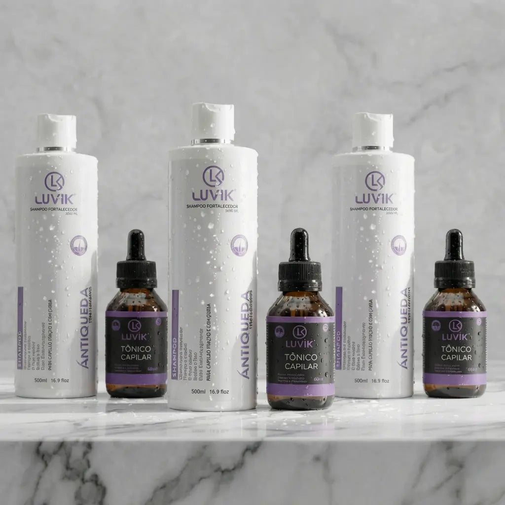 Shampoo Antiqueda e Tônico | DHT-Safe™