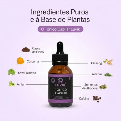 Tônico Ativador Luvik | DHT-Safe™