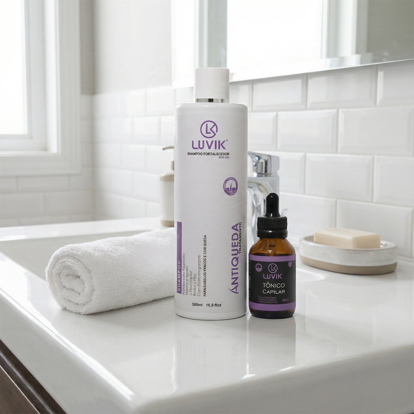Shampoo Antiqueda e Tônico | DHT-Safe™