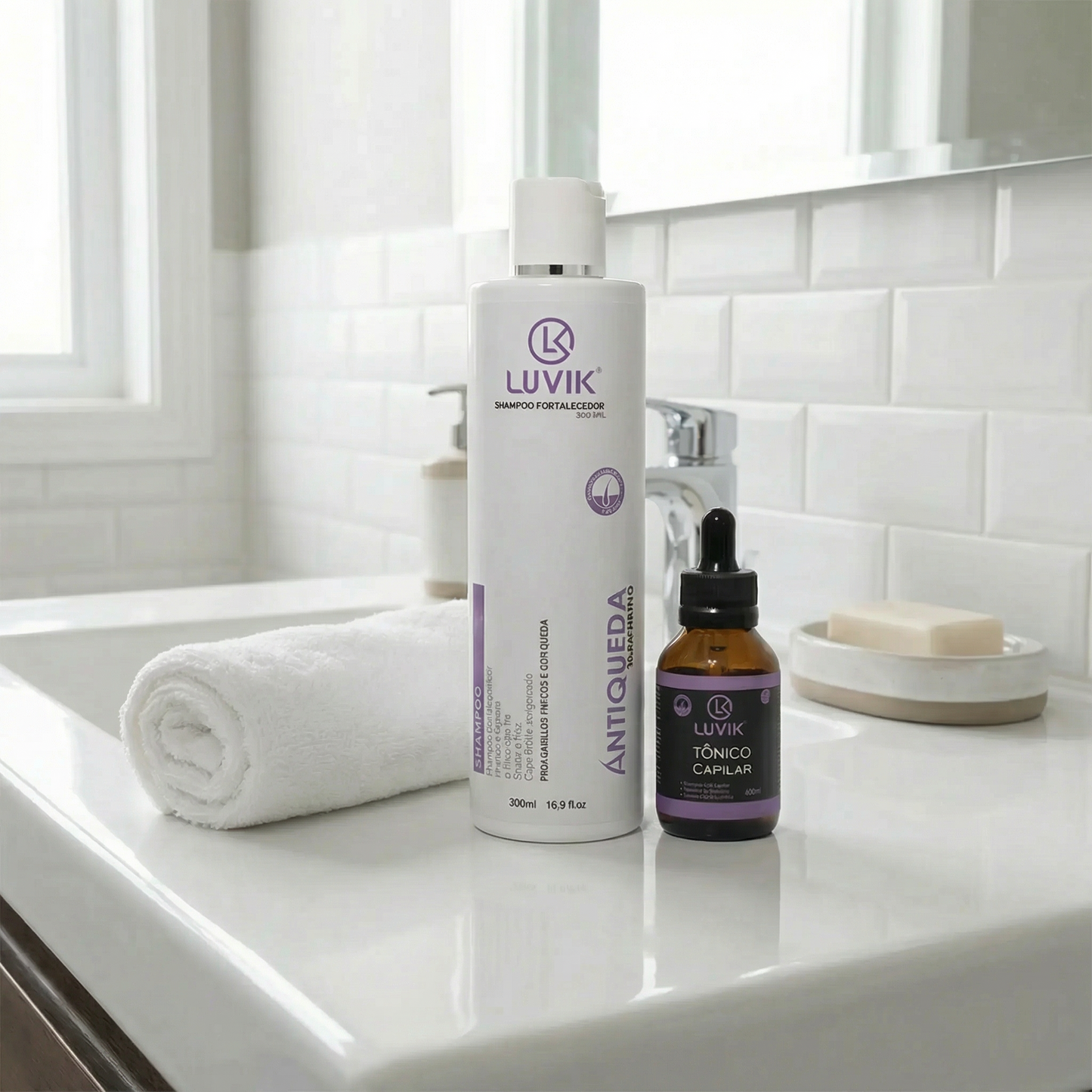 Shampoo Antiqueda e Tônico | DHT-Safe™